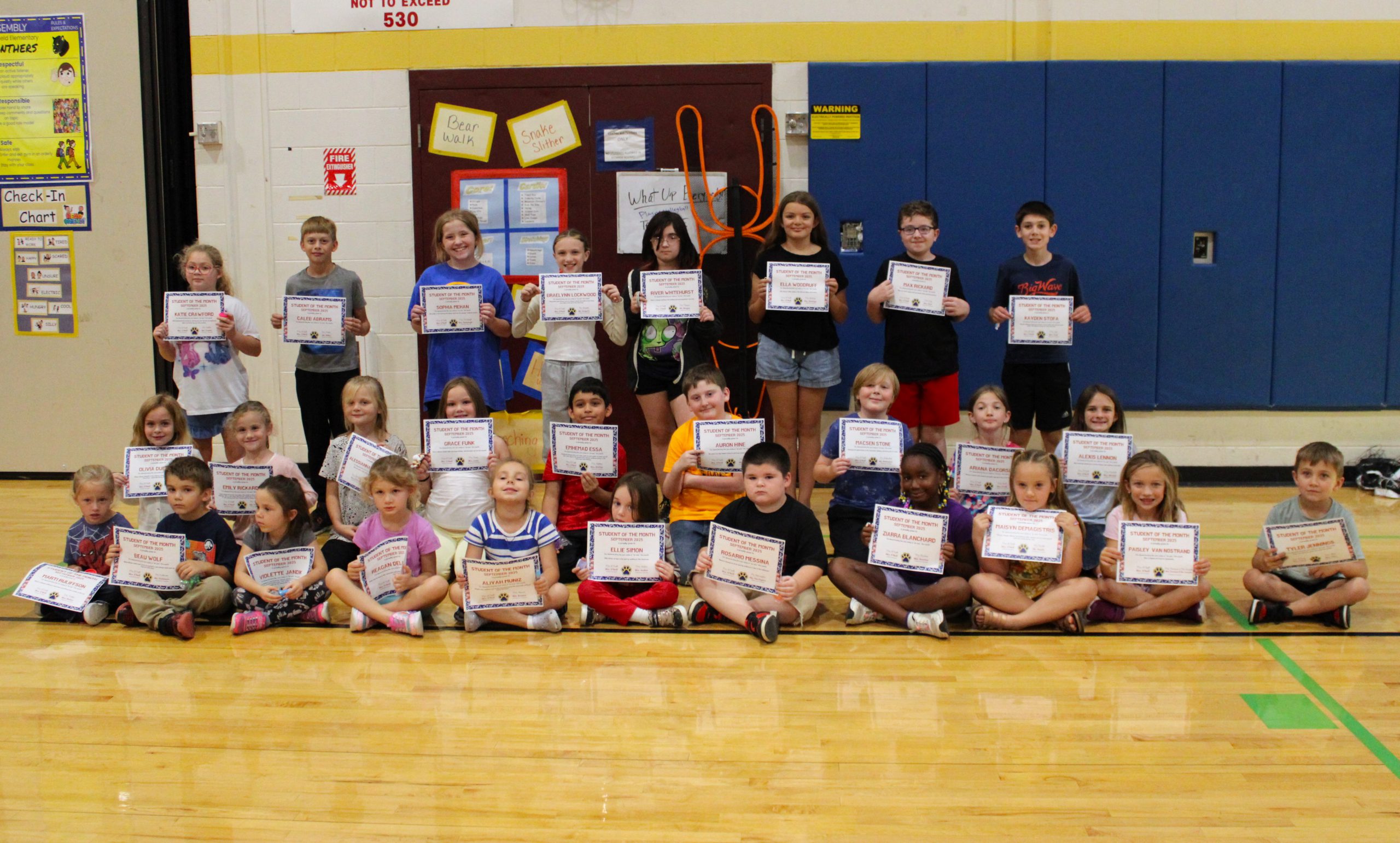 Elementary School September Students of the Month - Mayfield Central ...