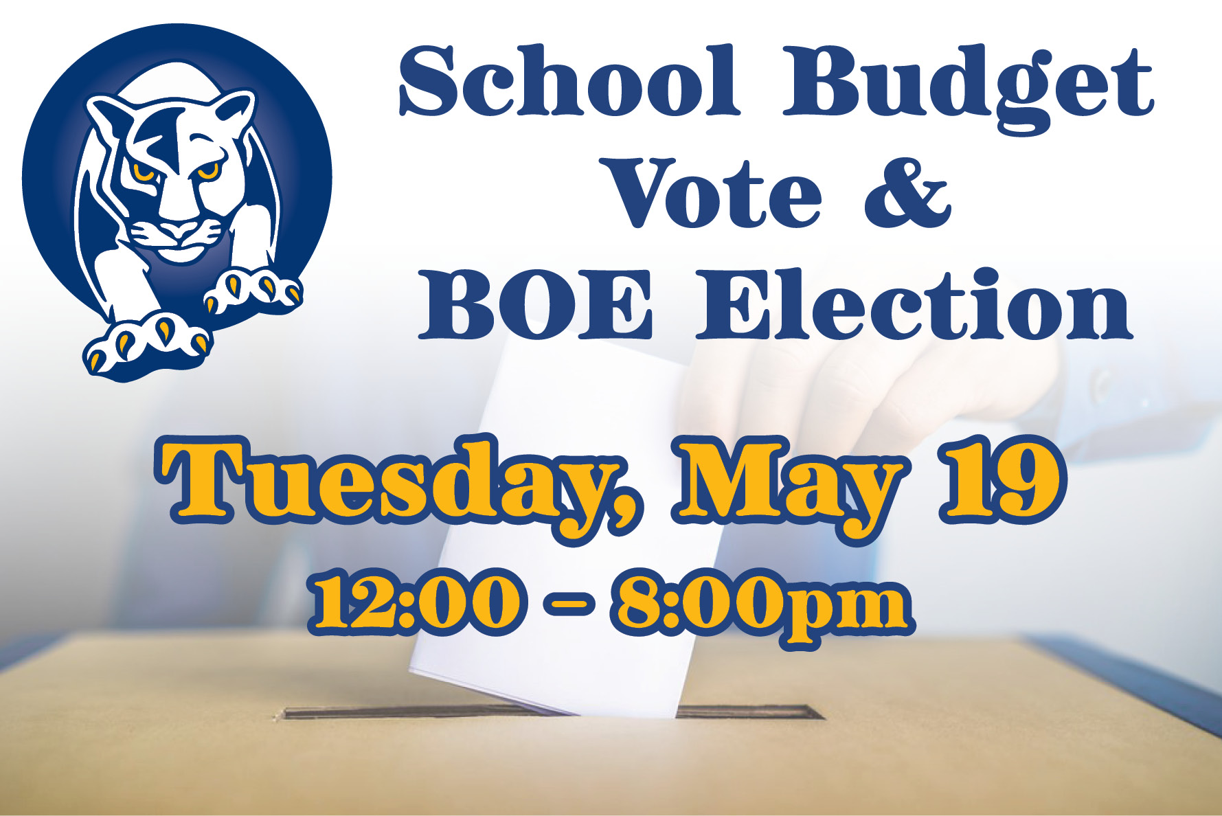 Community to vote on proposed budget May 19