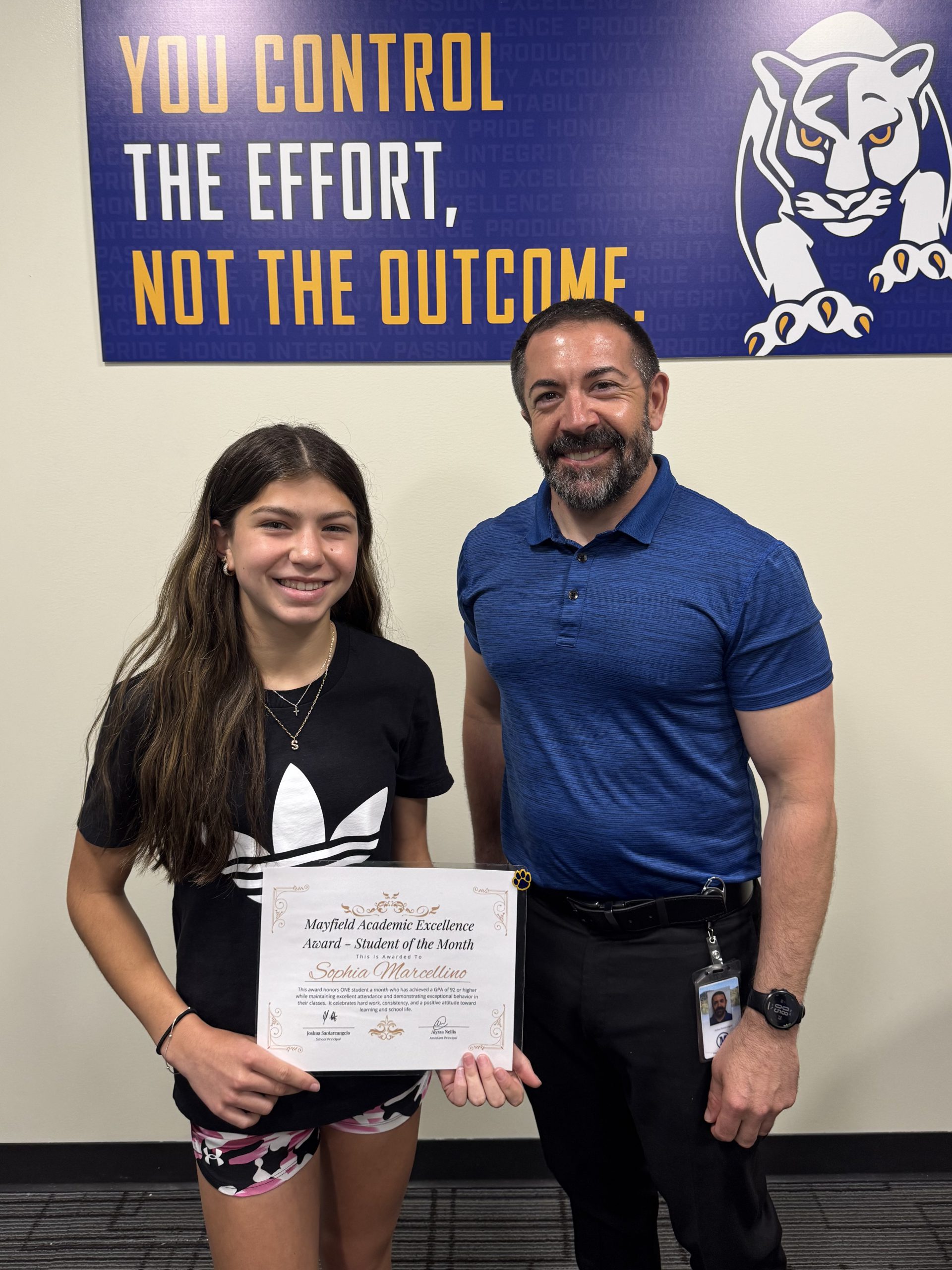 Academic Excellence – Sophia Marcellino and Giuliana Crocetta named Students of the Month