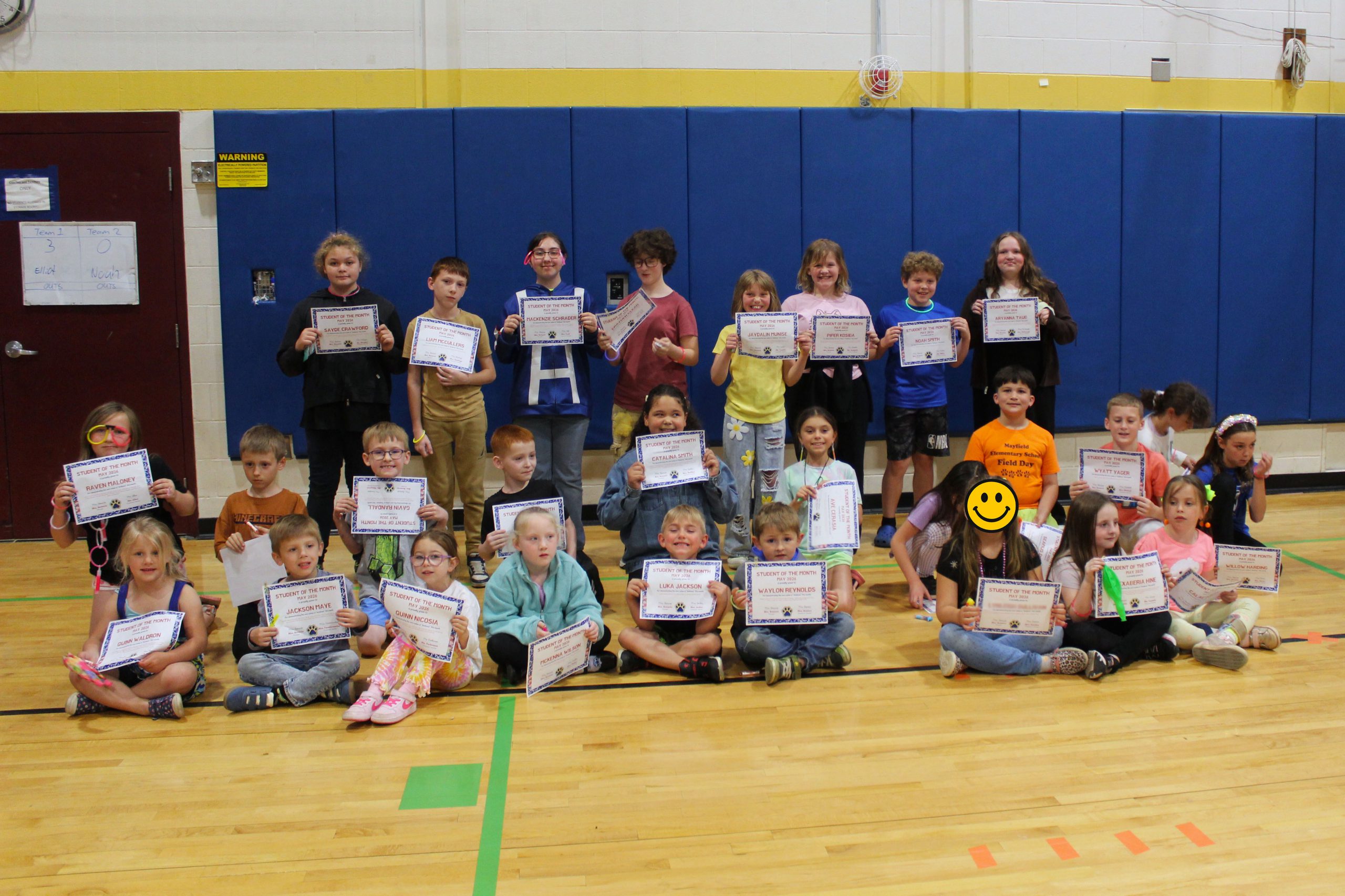 Elementary School May Students of the Month