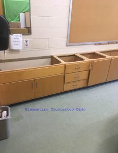 Elementary countertop construction