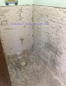 Elementary bathroom construction