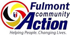 logo with colorful wheel saying Fulmont Community Action, Helping People. Changing Lives.