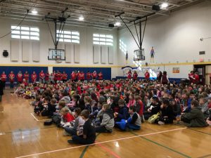 Assembly fills the gym