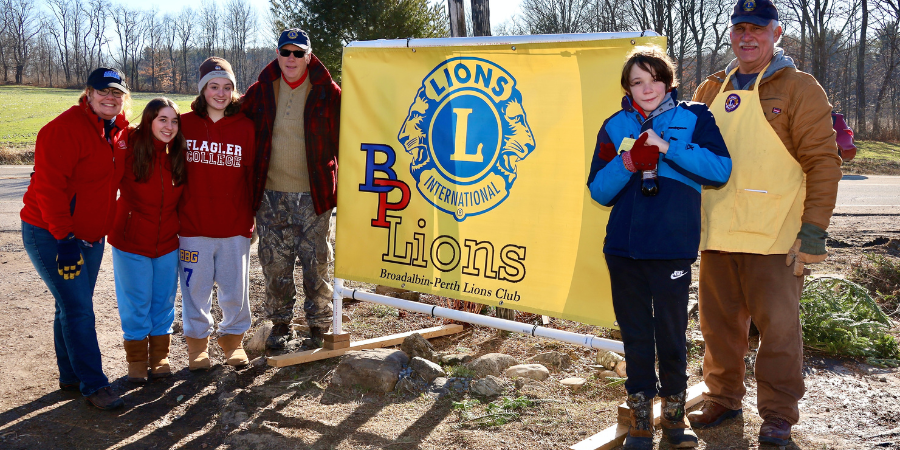 National Honor Society students and advisor Pam King joined with members of BPHS's NHS and Key Club and Boy Scout Troop 5051B.