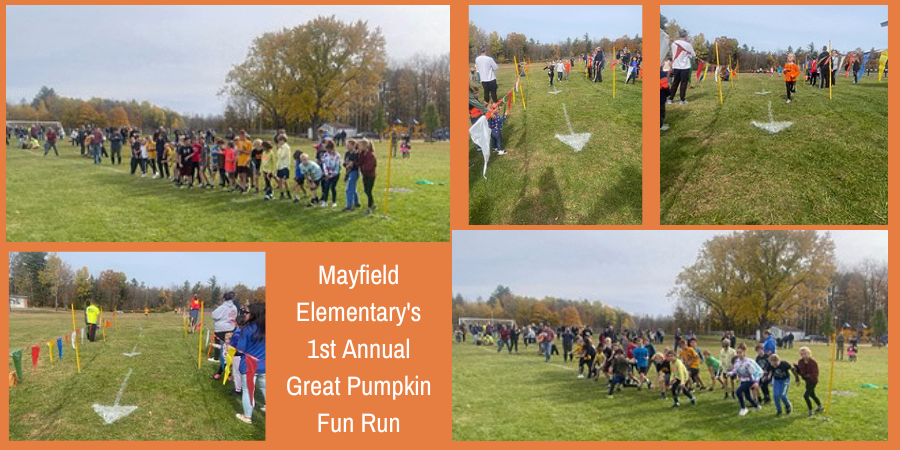 Mayfield Elementary's Run Club hosted the 1st annual Great Pumpkin Fun Run on Oct. 23.