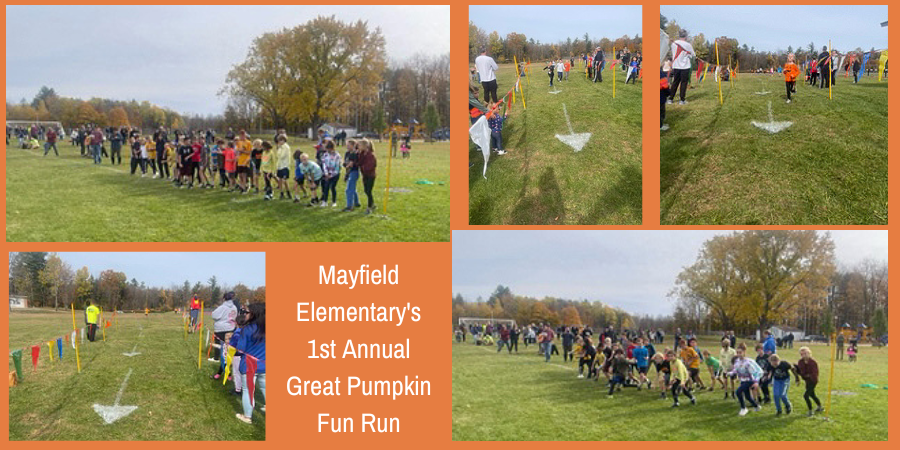 photos of students at the fun run