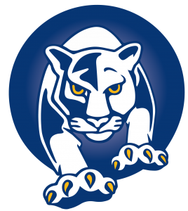 logo with the Mayfield Panther in a blue circle
