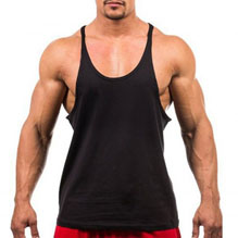 Student wearing a muscle shirt