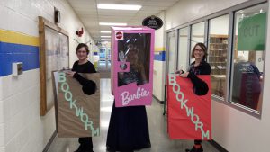 Staff dressed up in hallway