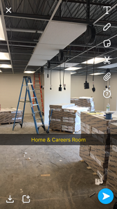 The high school home and careers classrooms gets a facelift