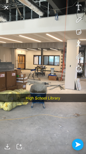 High school library construction continues