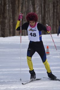 Student maneuvering at state meet