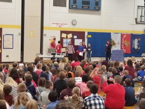 Students performed during the assembly for the veterans