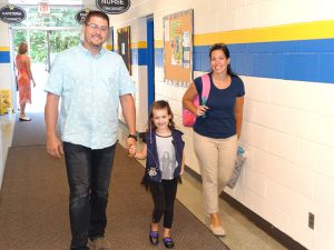 Family makes their way into school