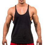 Student with muscle shirt