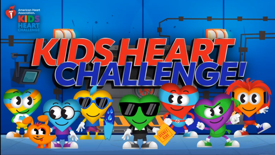 Kids Heart Challenge characters