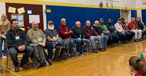 seated group of veterans