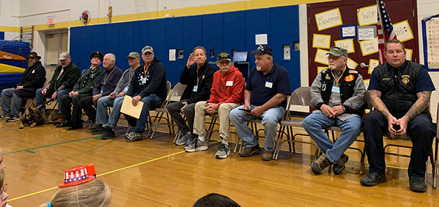 seated group of veterans